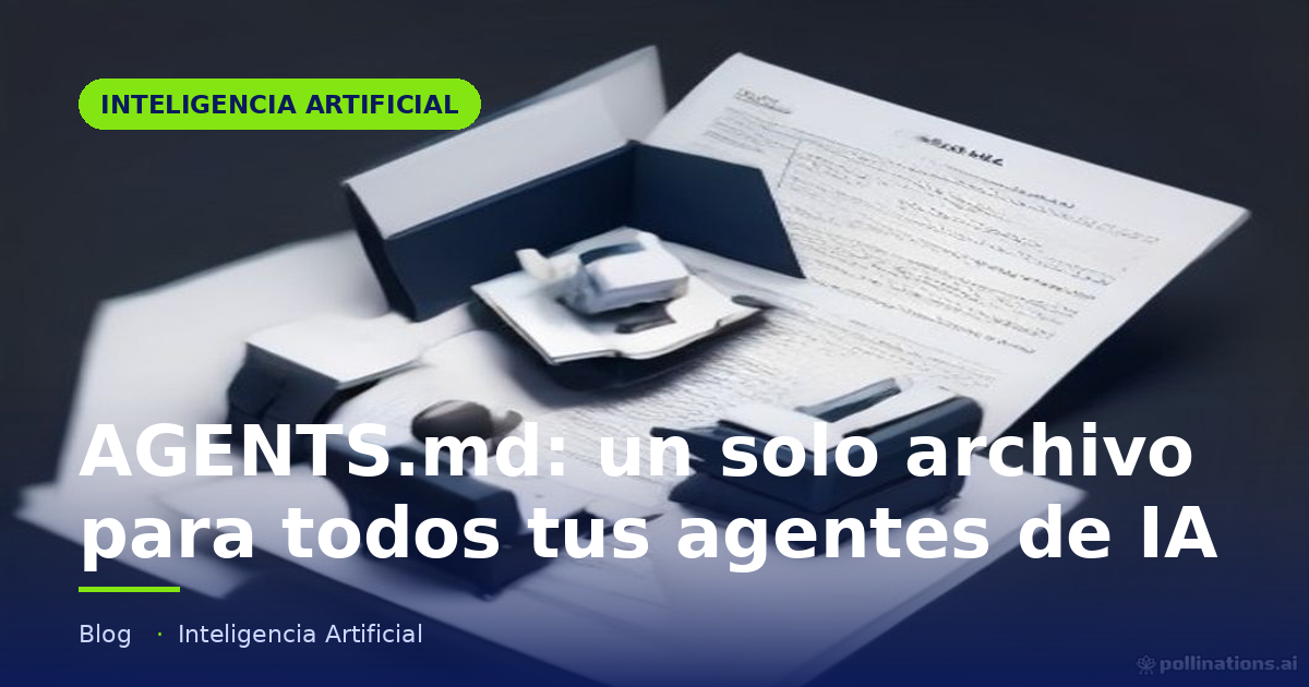 Portada del artículo «AGENTS.md: un solo archivo para todos tus agentes de IA» en saibher.com